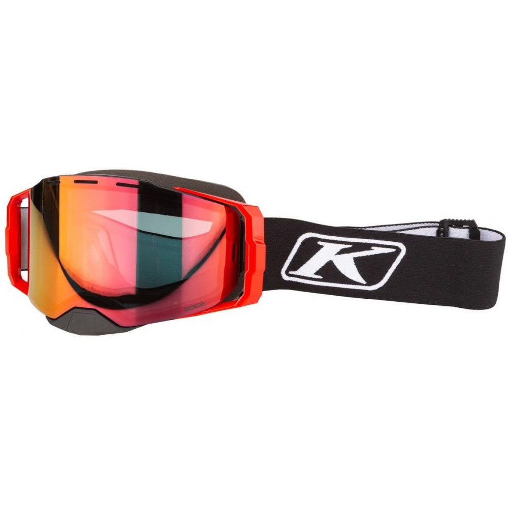 Klim Мотоочки для оффроад Klim Edge Focus черный, линза Smoke Tint Red Mirror - зображення 1