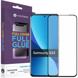 MakeFuture Защитное стекло Full Cover Samsung S22 (MGF-SS22)