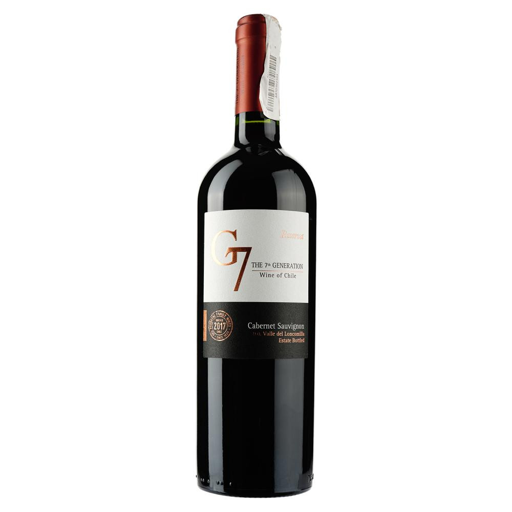 Carta Vieja Вино G7 Reserva Cabernet Sauvignon 0,75 л сухе тихе червоне (7804310546318) - зображення 1