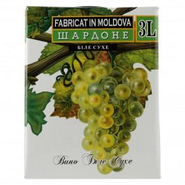 Alianta Vin Вино  Chardonnay біле сухе 11.5%, 3 л (4840042005818)