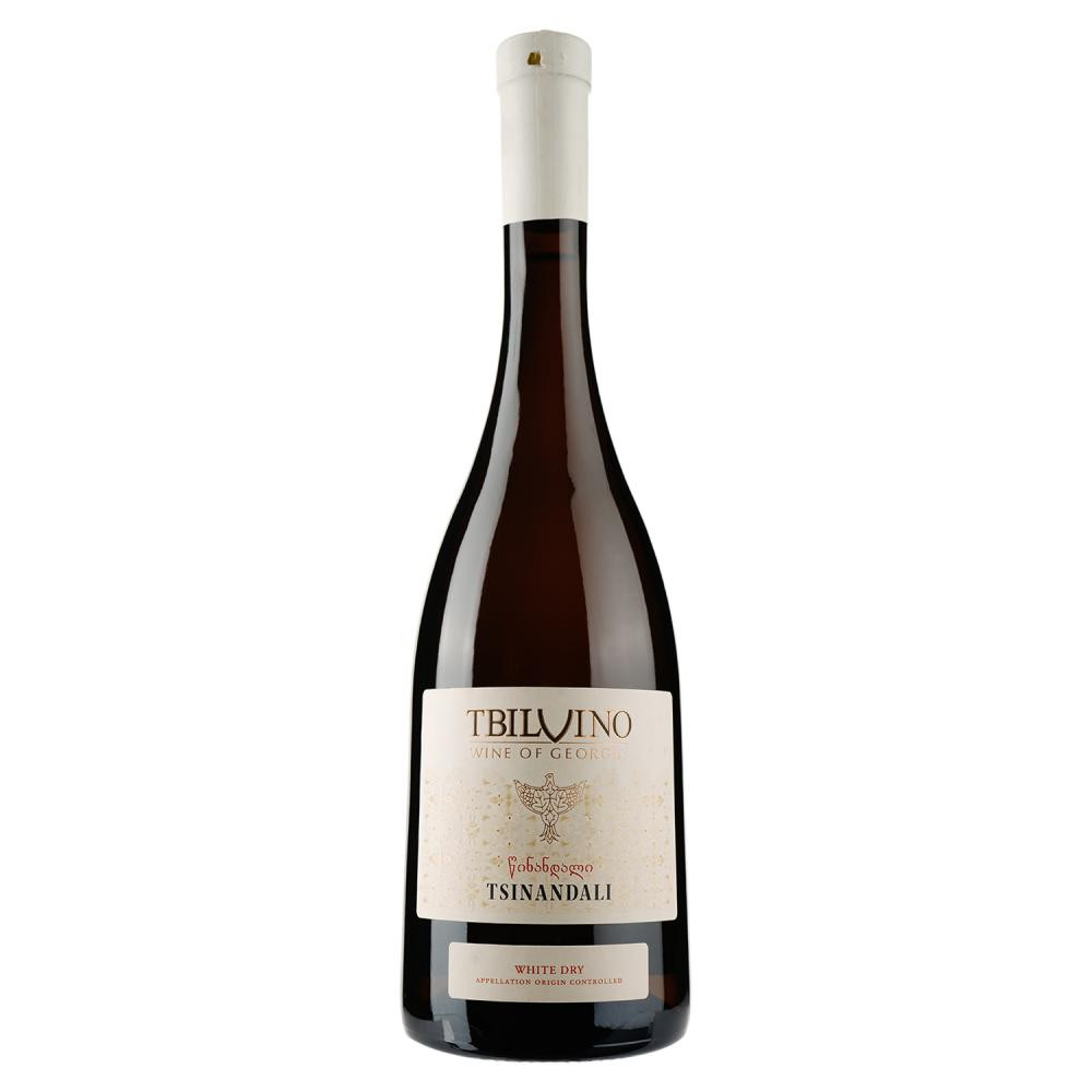 Tbilvino Вино Цинандали белое сухое 0.75 л 12.5% (4860038075120) - зображення 1