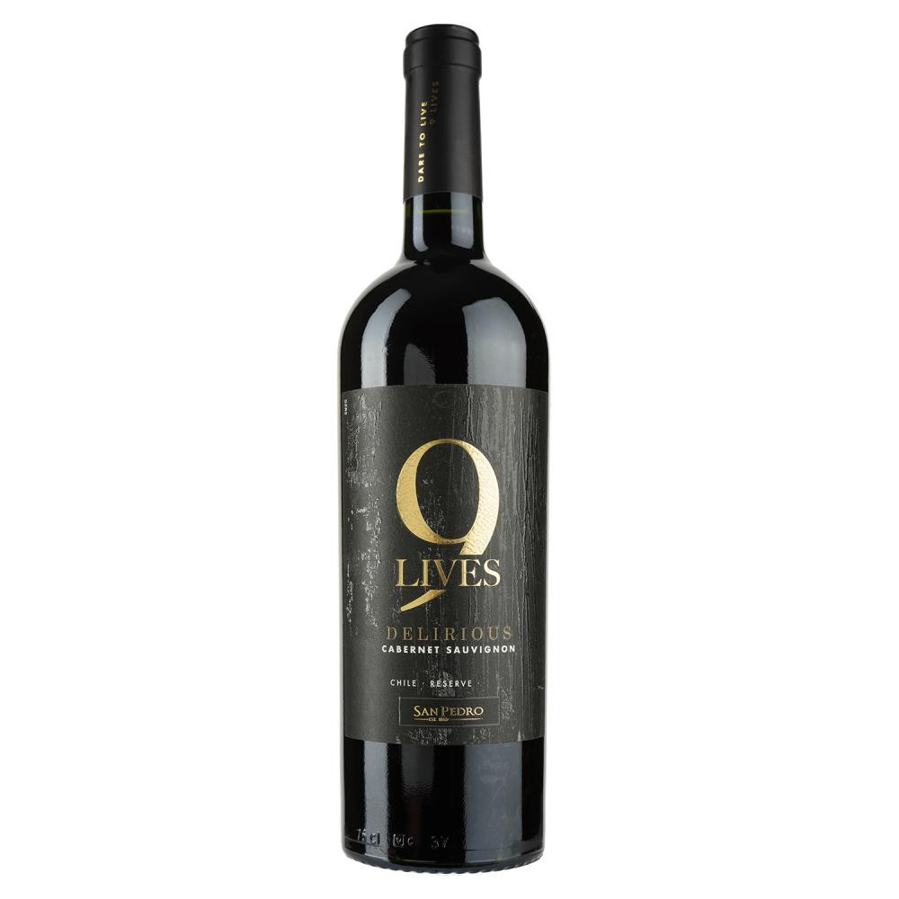 Gato Negro Вино 9 Lives Reserve Cabernet Sauvignon красное сухое 0.75 л 13.5% (7804300139230) - зображення 1