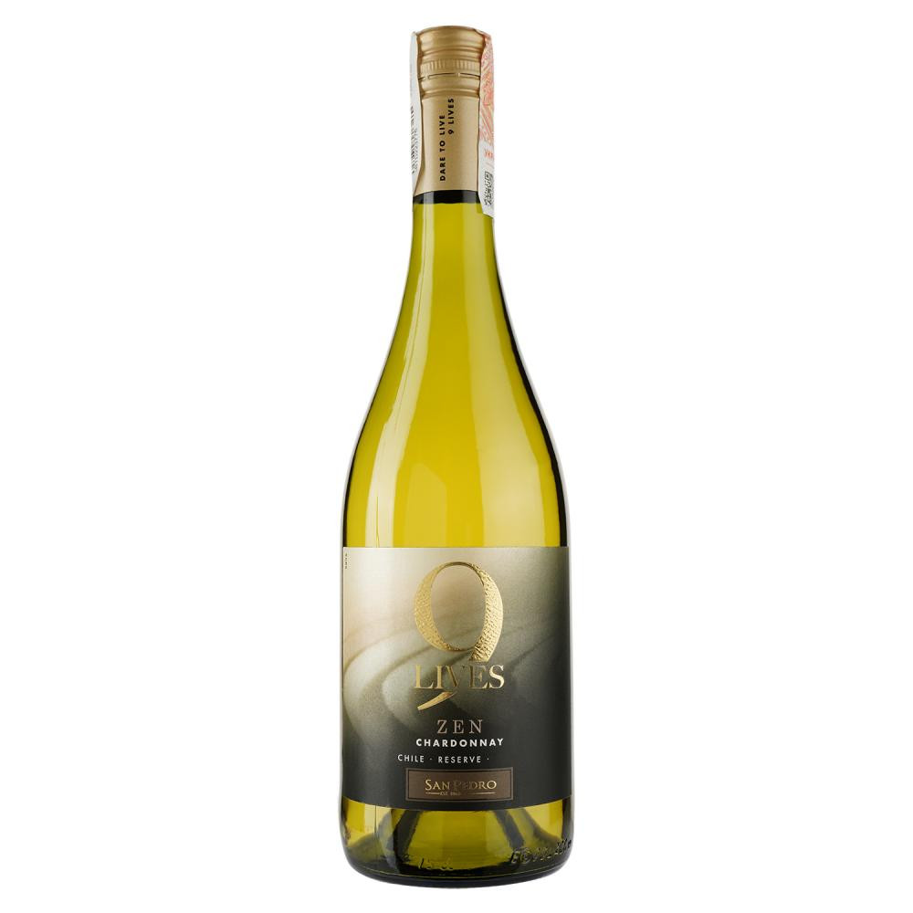 Gato Negro Вино  9 Lives Reserve Chardonnay біле сухе 13.2%, 750 мл (7804300150174) - зображення 1