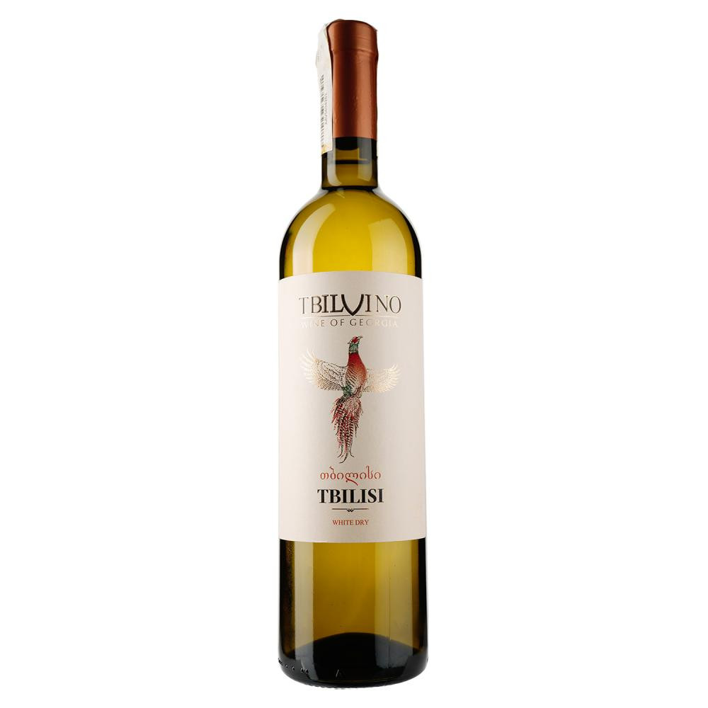 Tbilvino Вино Тбилиси белое сухое 0.75 л 12.5% (4860038075205) - зображення 1