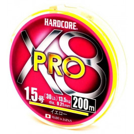   DUEL Hardcore X8 Pro Yellow / #1.5 / 0.21mm 200m 13.5kg (H3886)