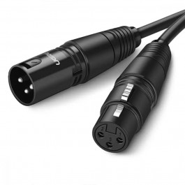 UGREEN AV130 XLR Male to Female Microphone Cable, 3 m Black (20711)