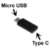 Lapara USB3.1 Micro-BM/CF (LA-MALEMICROUSB-TYPEC-FEMALE BLACK) - зображення 1