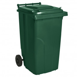 Алеана Бак для сміття на колісах з ручкою 240 л зелений (3074)