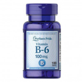 Puritan's Pride Vitamin B-6 (Pyridoxine Hydrochloride) 100 mg-100 Tablets