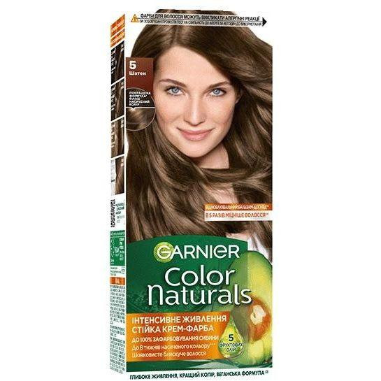 Garnier Стійка фарба  Color Naturals Інтенсивне живлення для волосся 5 Шатен (3600542591737) - зображення 1