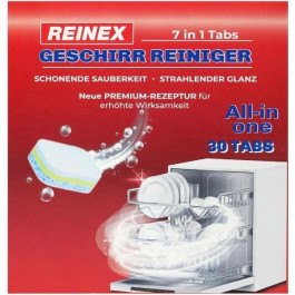 Reinex Таблетки для миття посуду в посудомийній машині  7 в 1 30 шт (4068400138422)