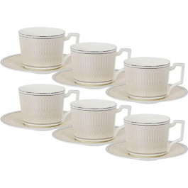 Lefard Набір чашок для чаю з блюдцями Infinity 280мл 440-118