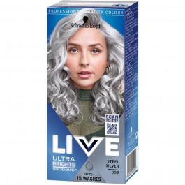 Live Фарба для волосся  Ultrabright 098 Срібний металік 65 мл