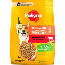 Pedigree Adult Mini Яловичина та овочі 2 кг (5998749120927)