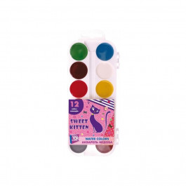 Cool For School Краски акварельные Sweet Kitten 12 цветов в пластиковой упаковке (CF60139)