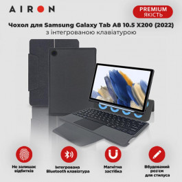 AIRON Premium Samsung Galaxy Tab A8 10.5 X200 (2022) with Keyboard (4822352781097)