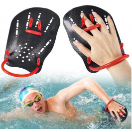 SP-Sport Лопатки для плавання в басейні, ласти для рук розмір S (15x10см) Чорний для дітей