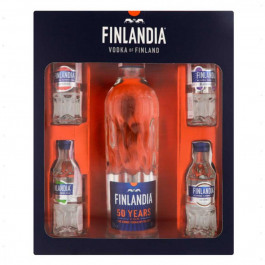 Finlandia Водка 0.5 л 40% + 4 вкусовые миниатюры (5099873703182)