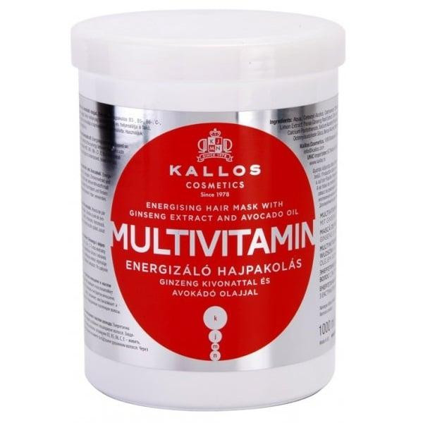 Kallos Маска для волос  энергетическая мультивитаминная с экстрактом женьшеня и маслом авокадо 1л (59988895 - зображення 1
