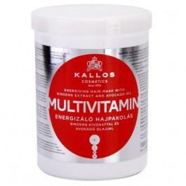 Kallos Маска для волос  энергетическая мультивитаминная с экстрактом женьшеня и маслом авокадо 1л (59988895