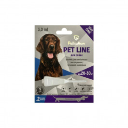Palladium Капли на холку от блох, клещей и гельминтов Pet Line the One для собак от 20 до 30 кг (4820150205263