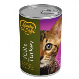 Lovely Hunter Kitten Veal & Turkey 400 г (LHU45346)