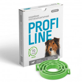 ProVET Нашийник  Profiline для великих порід собак 70 см, зелений (інсектоакарицид) (PR243101)