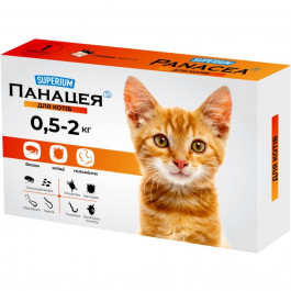 SUPERIUM Таблетки для тварин  Панацея для котів 0.5-2 кг (9126)