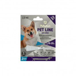 Palladium Капли на холку от блох, клещей и гельминтов  Pet Line the One для собак весом от 10 до 20 кг (482015