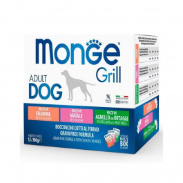 Monge Grill Mix Lamb&Pork&Salmon 12 шт 100 г (8009470017503)