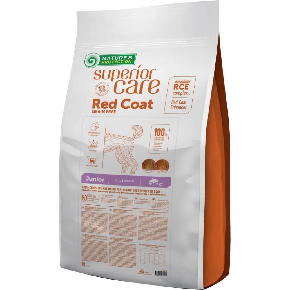 Nature's Protection Superior Care Red Coat Grain Free Junior Mini Breeds Salmon 10 кг (NPSC47229) - зображення 1