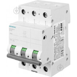 Siemens 400V 6KA, 3-пол.,C, 63A (5SL6363-7)