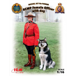 ICM Офицер Королевской Канадской Конной Полиции с собакой (16008)