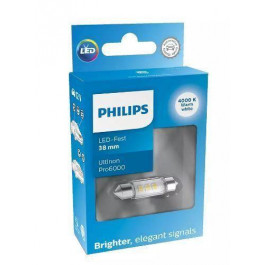 Philips C5W LED White Ultinon Pro6000 12В (11854WU60X1)