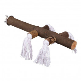 Trixie Жердочка Perch with Rope для птиц деревянная с канатами, 25 см (5889)