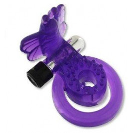 SevenCreations Виброкольцо Butterfly Cock&Ball Harness фиолетовое (DEL8604)