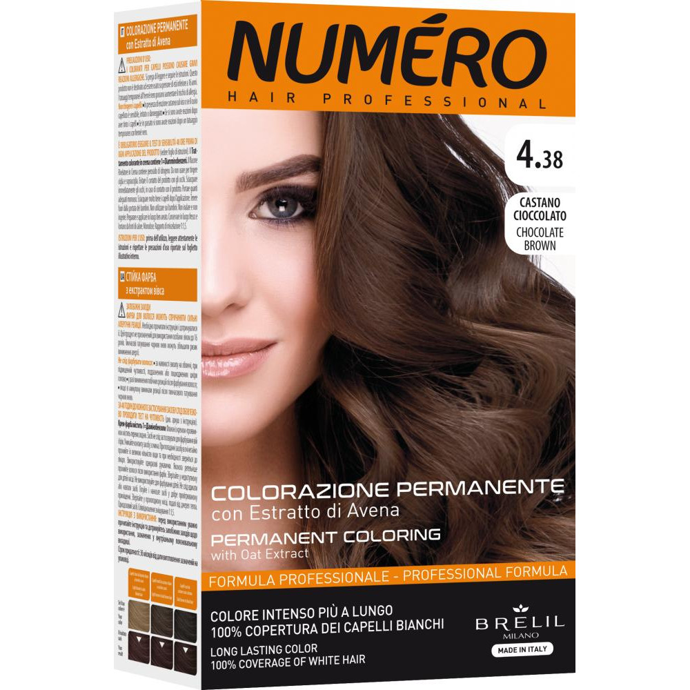 Brelil Краска для волос  4.38 Chocolate brown (шоколадный каштан) 140 мл (8011935081349) - зображення 1