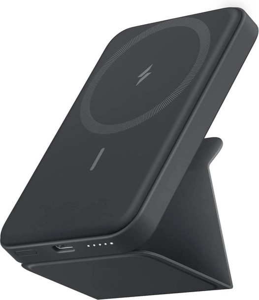 Anker 622 Magnetic Wireless Portable Charger MagGo with PopSockets 5000mAh Black (A1612011) - зображення 1