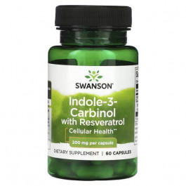 Swanson Indole-3-Carbinol with Resveratrol 200 mg 60 капсул