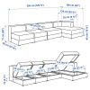 IKEA JATTEBO Модульний 4,5 місця (794.714.03) - зображення 2