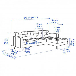   IKEA LANDSKRONA 3-місний (594.911.38)