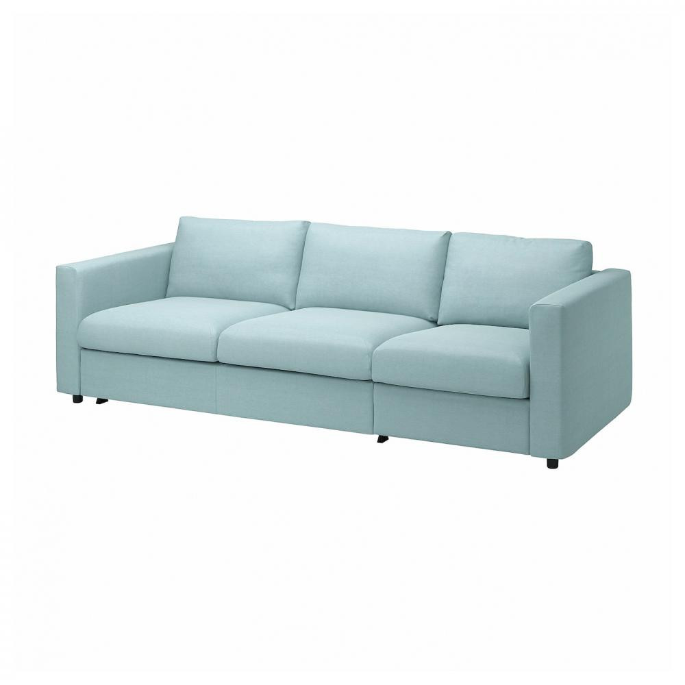 IKEA VIMLE Чохол на 3-місний диван Saxemara світло-блакитний (293.993.58) - зображення 1