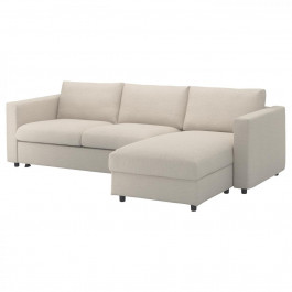 IKEA VIMLE Чохол на 3-місний диван з шезлонгом Gunnared бежевий (693.993.04)