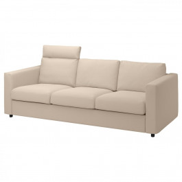 IKEA VIMLE Чохол на 3-х місний диван з підголівником/Халларп беж (694.241.48)