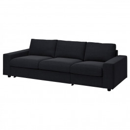 IKEA VIMLE Чохол на 3-місний диван, з широкими підлокітниками/Saxemara чорно-синій (994.012.49)