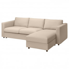 IKEA VIMLE Чохол на 3-місний диван з шезлонгом Hallarp бежевий (893.993.41)