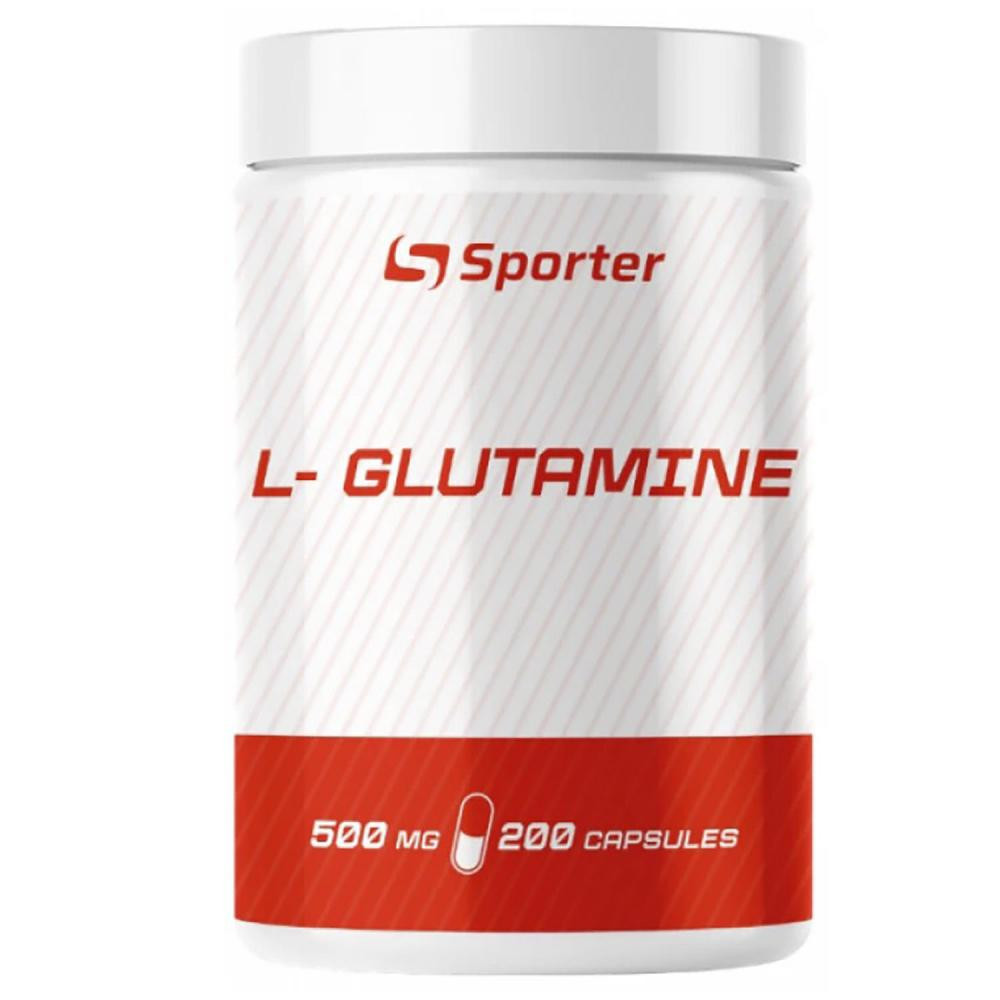 Sporter L-Glutamine 500 mg 200 caps - зображення 1