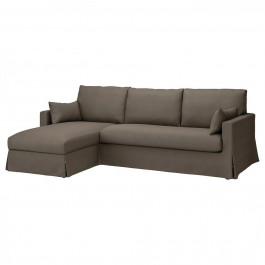 IKEA HYLTARP Чохол на 3-місний диван з шезлонгом лівий Gransel сіро-коричневий (905.482.84)