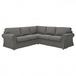 IKEA EKTORP Чохол на кутовий диван 4-місний Hakebo темно-сірий (205.658.61)