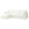 IKEA HYLTARP Чохол на 3-місний диван з шезлонгом лівий Hallarp білий (405.482.67) - зображення 1